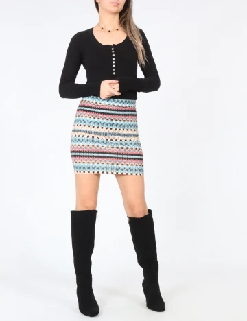 Fusta Bershka, mix culori