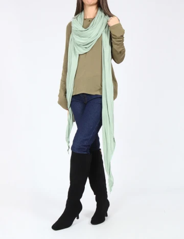 Esarfa Bershka, verde