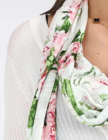 Esarfa Bershka, floral print