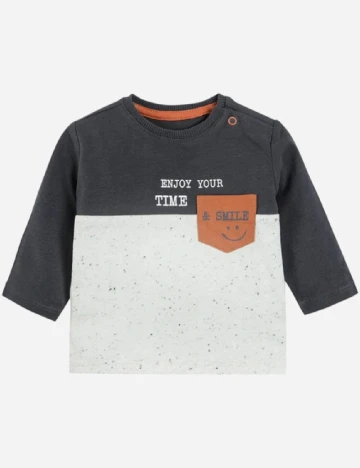 Bluza Cool Club, alb/gri