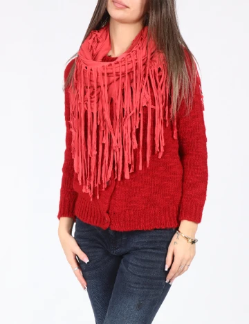 Esarfa circulara Bershka, roz