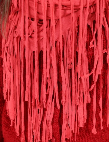 Esarfa circulara Bershka, roz