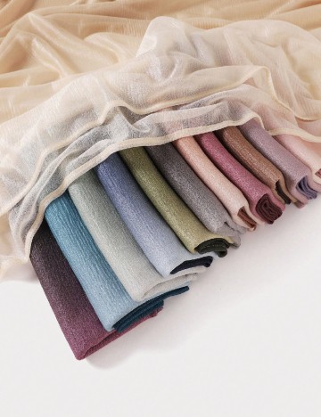 
						Esarfa SHEIN, crem/maro