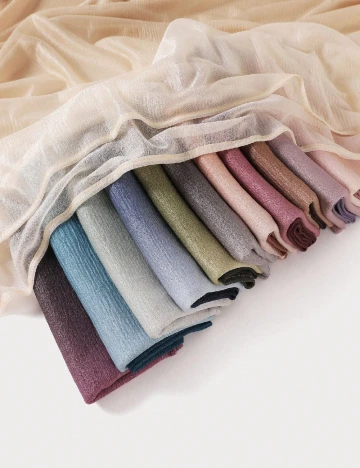 Esarfa SHEIN, crem/maro