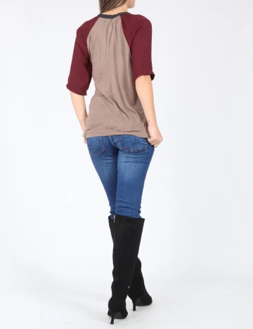 Bluza Zara, maro/visiniu