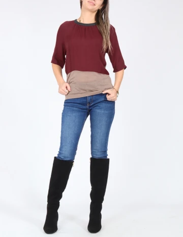 Bluza Zara, maro/visiniu