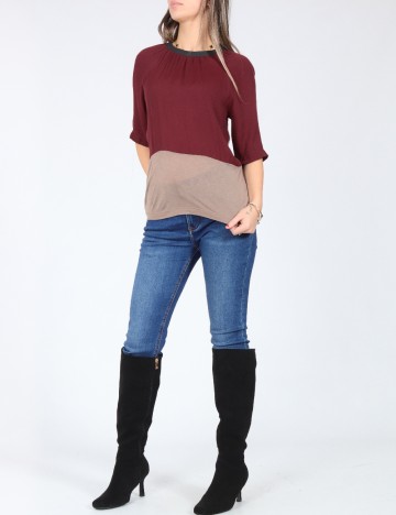 Bluza Zara, maro/visiniu