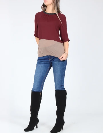 Bluza Zara, maro/visiniu