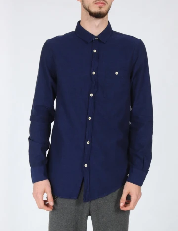 Camasa Bershka, bleumarin