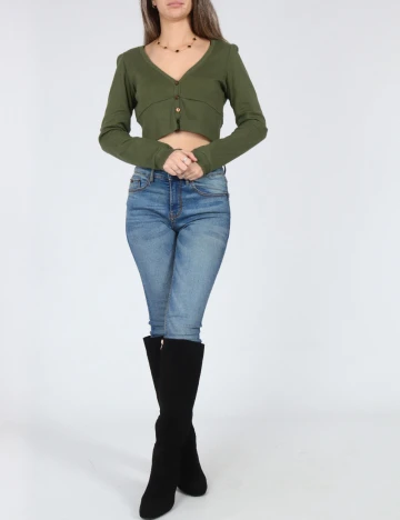 Top Zara, verde