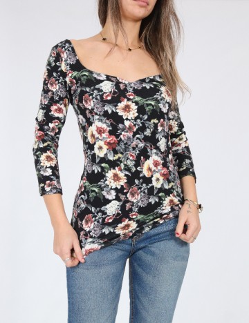 
						Bluza Bershka, floral print