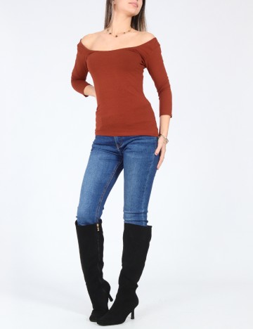 Bluza Bershka, caramiziu