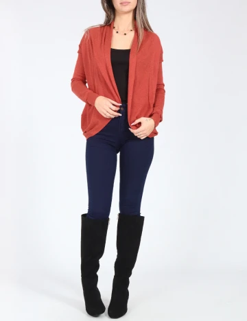 Cardigan Bershka, caramiziu