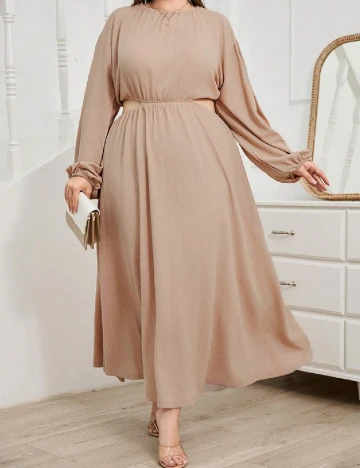 Rochie lunga SHEIN CURVE, crem