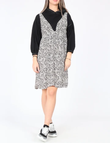 Set rochie si bluza Zara, alb/negru