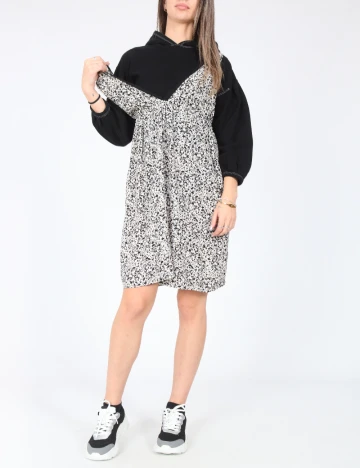 Set rochie si bluza Zara, alb/negru