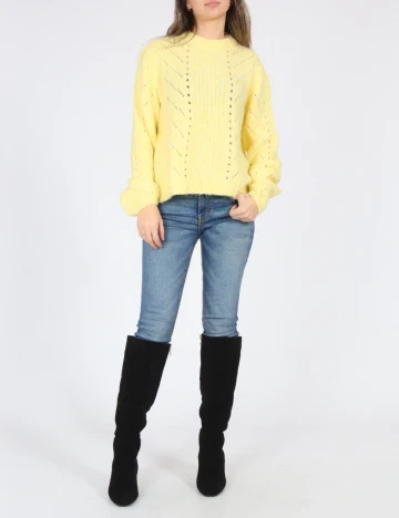 Pulover Bershka, galben