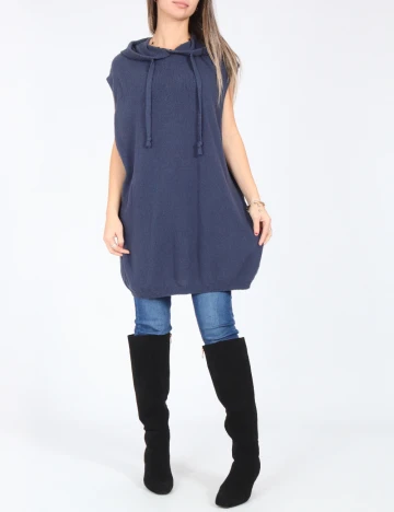 Vesta oversize Zara, albastru