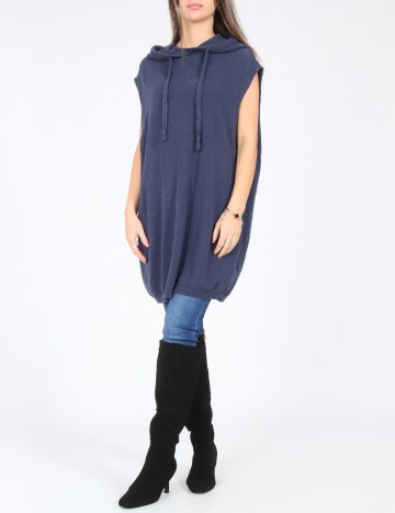 Vesta oversize Zara, albastru