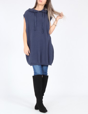 Vesta oversize Zara, albastru