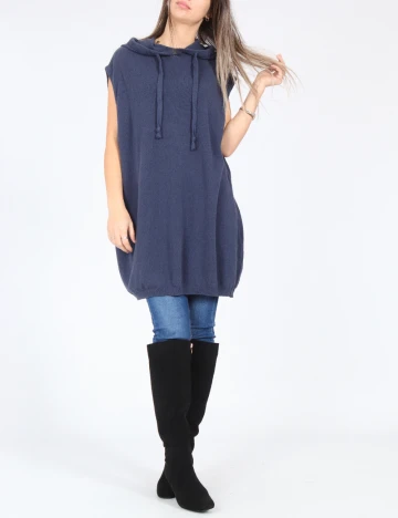 Vesta oversize Zara, albastru