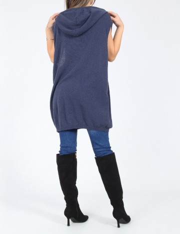 Vesta oversize Zara, albastru