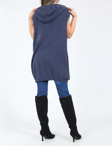 Vesta oversize Zara, albastru