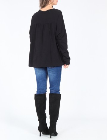 Bluza Oversize Pull&Bear, negru