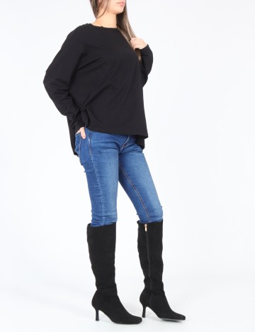 Bluza Oversize Pull&Bear, negru