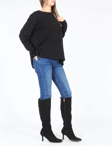 Bluza Oversize Pull&Bear, negru