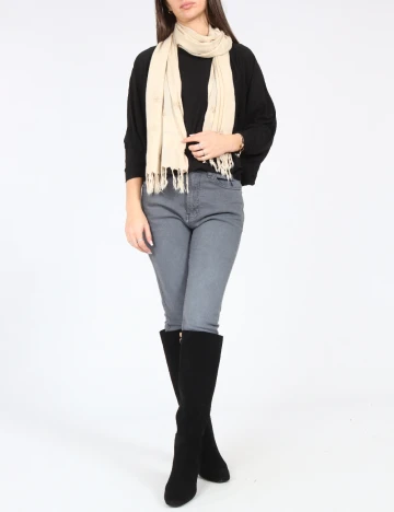 Esarfa Bershka, crem