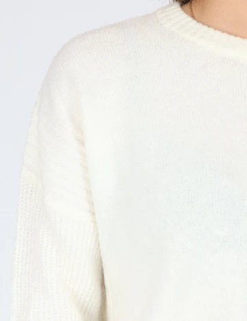 Bluza Oversize Bershka, alb