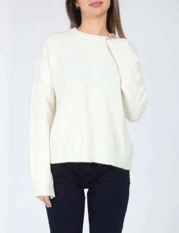 Bluza Oversize Bershka, alb