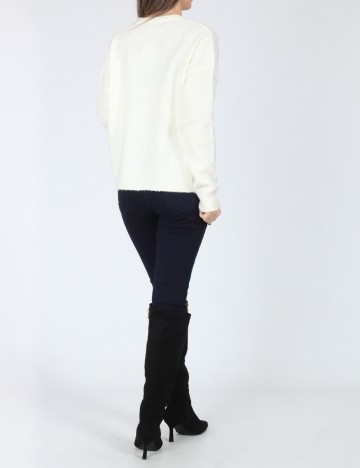 Bluza Oversize Bershka, alb