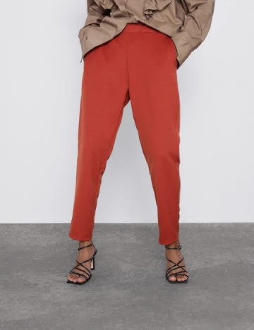 Pantaloni Zara, caramiziu