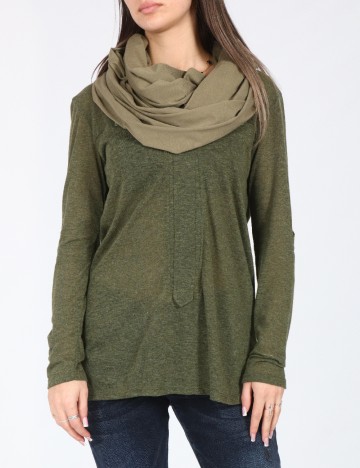 
						Esarfa circulara Bershka, verde