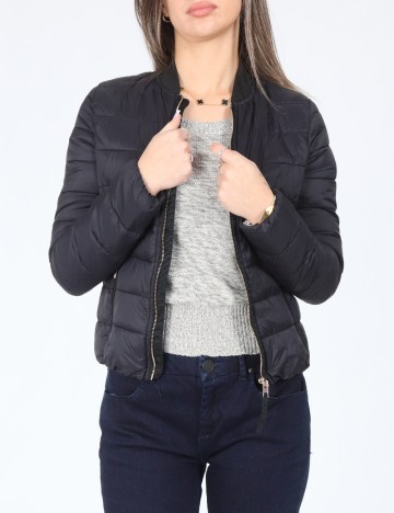 
						Geaca Bershka, bleumarin inchis