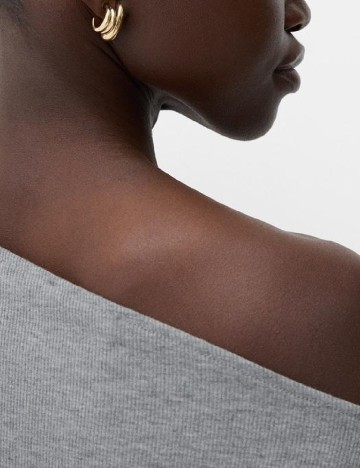 Rochie scurta Bershka, gri