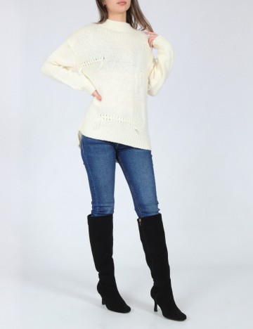 Pulover Zara, ecru