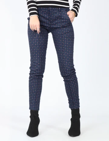 Pantaloni Pull&Bear, bleumarin