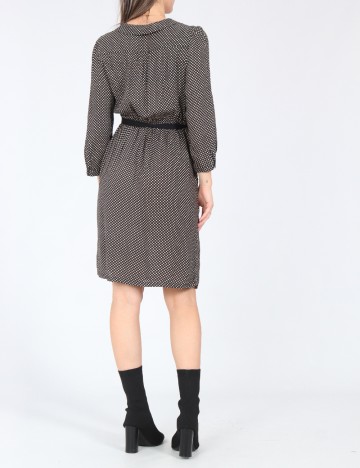 Rochie scurta Zara, negru/ecru