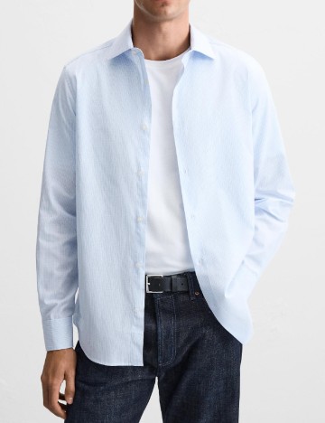 
						Camasa Zara, albastru deschis