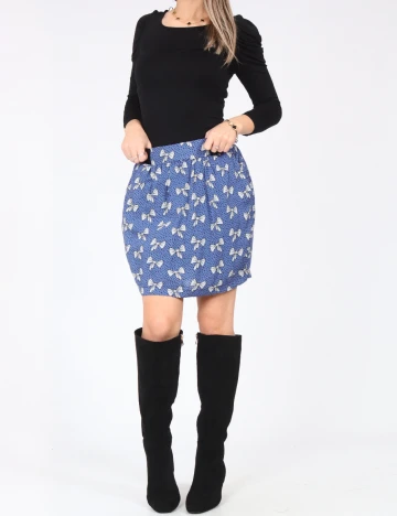 Rochie scurta Zara, negru/albastru