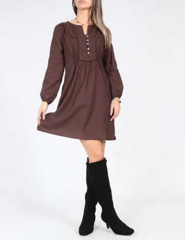 Rochie scurta Zara, maro