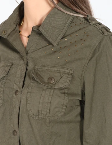 Camasa Bershka, verde