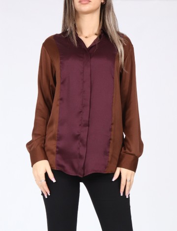 
						Camasa Zara, visiniu/maro