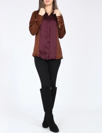 Camasa Zara, visiniu/maro