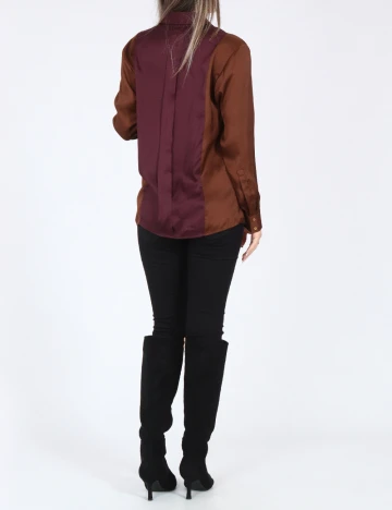 Camasa Zara, visiniu/maro