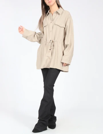 Camasa Oversize Zara, bej