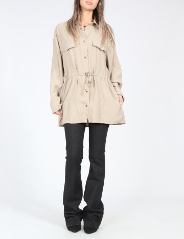 Camasa Oversize Zara, bej